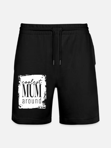 Beste Mama - Stanley/Stella Unisex Bio Joggingshorts Trainer - Schwarz