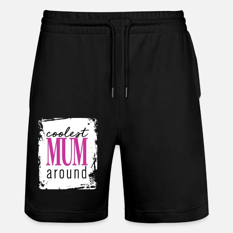 mum - Stanley/Stella Unisex Bio Joggingshorts Trainer - Schwarz