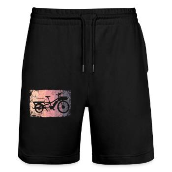 Lastenfahrrad Lastenrad Vélo Cargo Cargobike - Short de jogging bio TRAINER Stanley/Stella unisexe - noir - Devant - Nik (191cm) & Marisol (170cm)