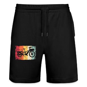 Lastenfahrrad Lastenrad Vélo Cargo Cargobike - Short de jogging bio TRAINER Stanley/Stella unisexe - noir - Devant - Nik (191cm) & Marisol (170cm)
