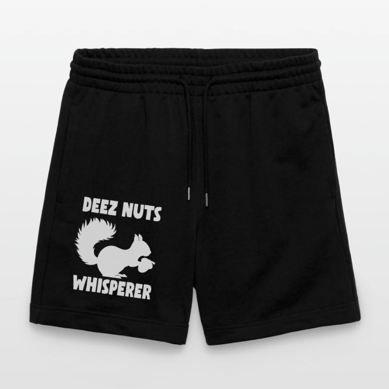 Squirrel Deez Nuts Whisperer Stanley/Stella Trainer Unisex Organic Jogging Shorts