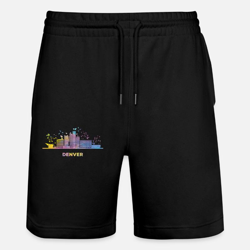 Denverites Skyline Denver - Short de jogging bio TRAINER Stanley/Stella unisexe - noir