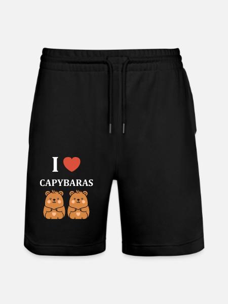 Humour Capybara - Short de jogging bio TRAINER Stanley/Stella unisexe - noir
