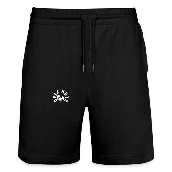 Squirrel Pocket T-Shirt - Stanley/Stella Trainer Unisex Organic Jogging Shorts - black - Front - Nik (191cm) & Marisol (170cm)