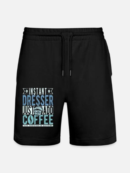 Instant-Kommode einfach Kaffee hinzufügen - Stanley/Stella Unisex Bio Joggingshorts Trainer - Schwarz