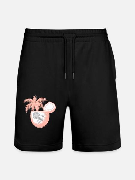 Vacation Holiday - Stanley/Stella Trainer Unisex Organic Jogging Shorts - black