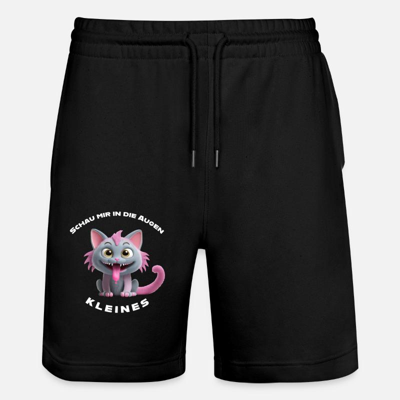 Regarde-moi dans les yeux petit - Short de jogging bio TRAINER Stanley/Stella unisexe - noir