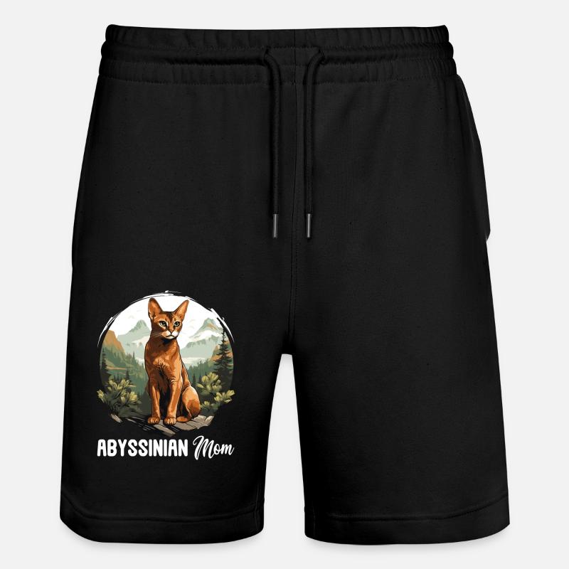 Chat d’Abyssinie Abessinierkatze - Short de jogging bio TRAINER Stanley/Stella unisexe - noir