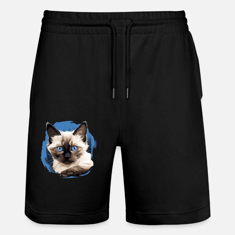Chat balinais Balinesenkatze - Short de jogging bio TRAINER Stanley/Stella unisexe - noir