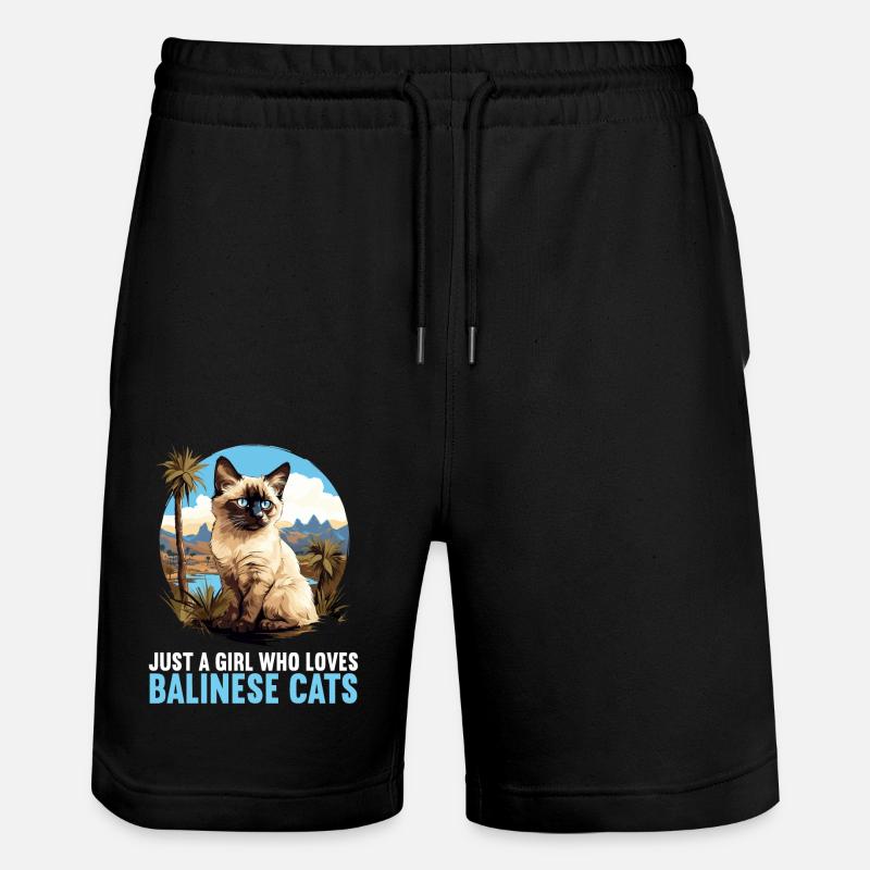 Chat balinais Balinesenkatze - Short de jogging bio TRAINER Stanley/Stella unisexe - noir