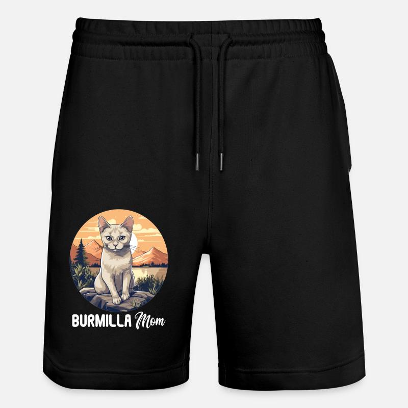 Burmilla Chaton Burmilla Chat - Short de jogging bio TRAINER Stanley/Stella unisexe - noir