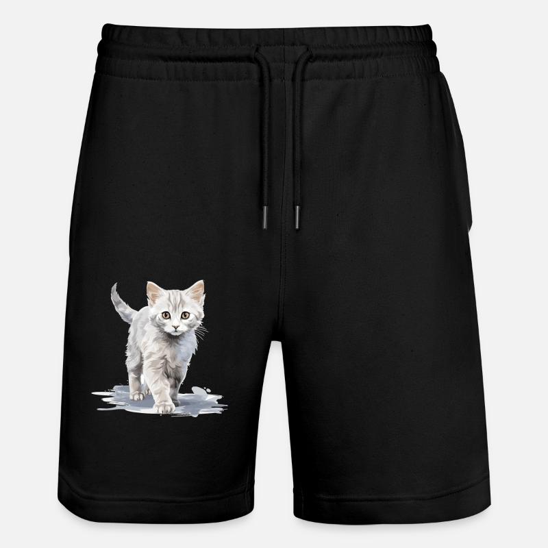 Burmilla Chaton Burmilla Chat - Short de jogging bio TRAINER Stanley/Stella unisexe - noir