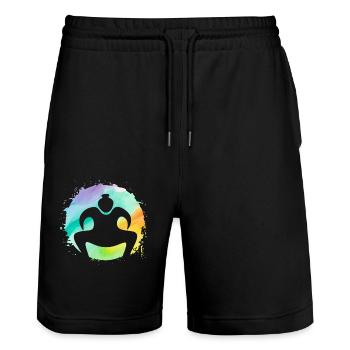 Sumo - Short de jogging bio TRAINER Stanley/Stella unisexe - noir - Devant - Nik (191cm) & Marisol (170cm)
