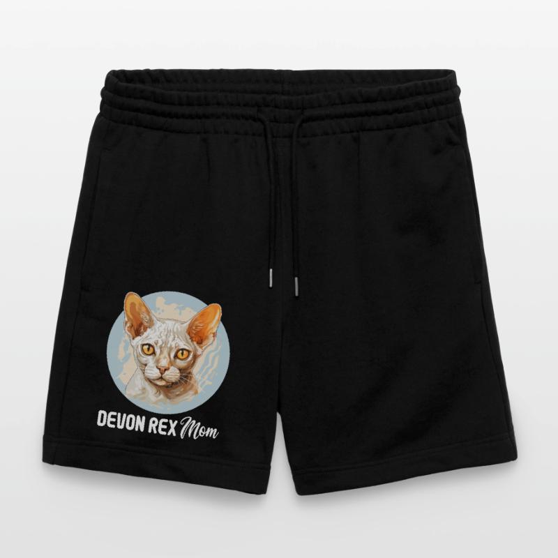 Devon Rex Kätzchen Devon Rex Katze Stanley/Stella Unisex Bio Joggingshorts Trainer 