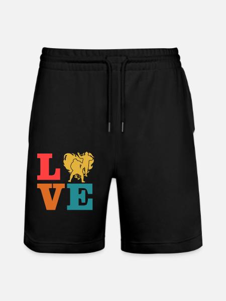 Wrestling-Liebe - Stanley/Stella Unisex Bio Joggingshorts Trainer  - Schwarz