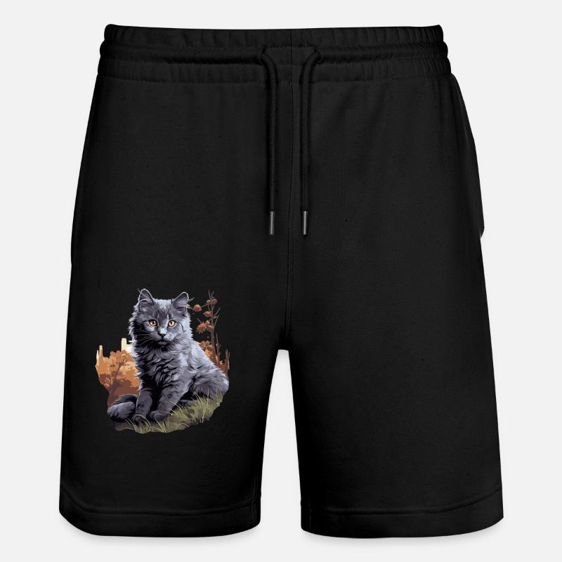 Chaton Nebelung Chat Nebelung - Short de jogging bio TRAINER Stanley/Stella unisexe - noir