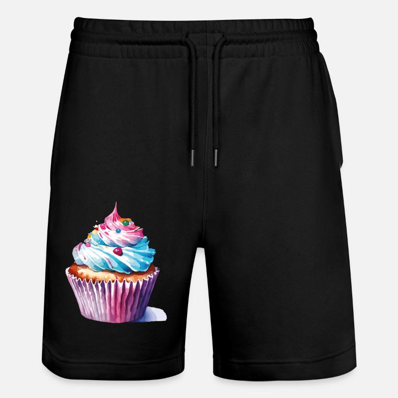 cupcake 2 2 - Stanley/Stella Unisex Bio Joggingshorts Trainer  - Schwarz