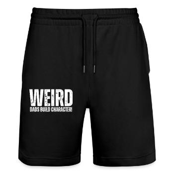 Seltsame Väter Bilden Charakter Lustig Vater - Stanley/Stella Unisex Bio Joggingshorts Trainer  - Schwarz - Vorne - Nik (191cm) & Marisol (170cm)