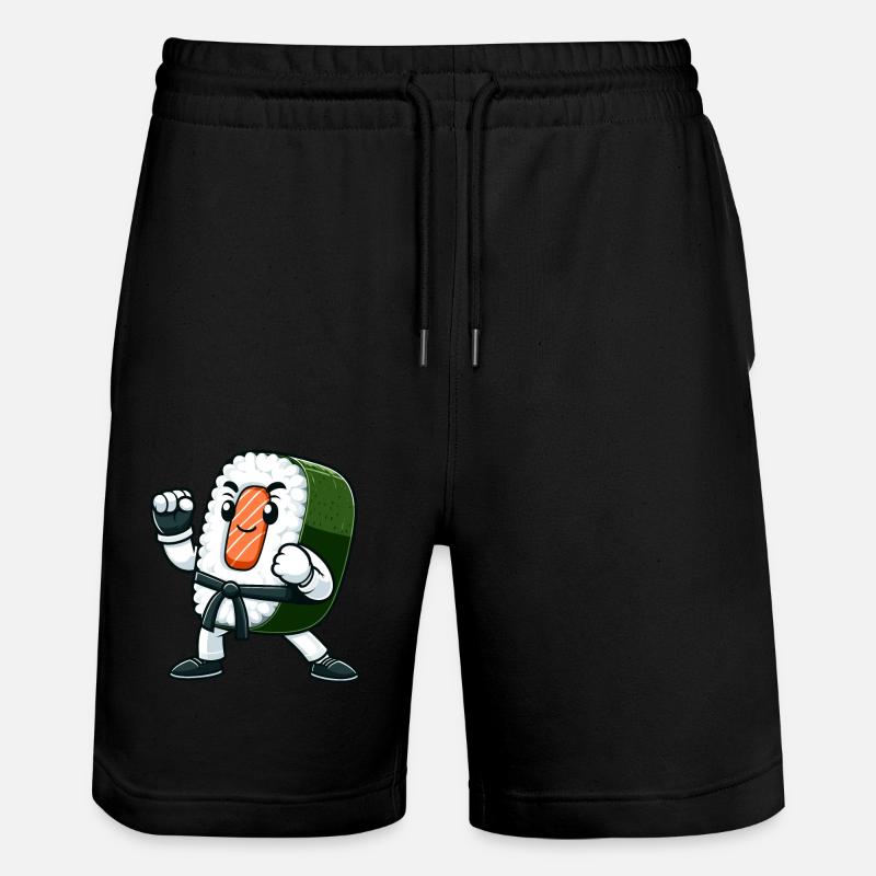 Karaté Sushi - Short de jogging bio TRAINER Stanley/Stella unisexe - noir