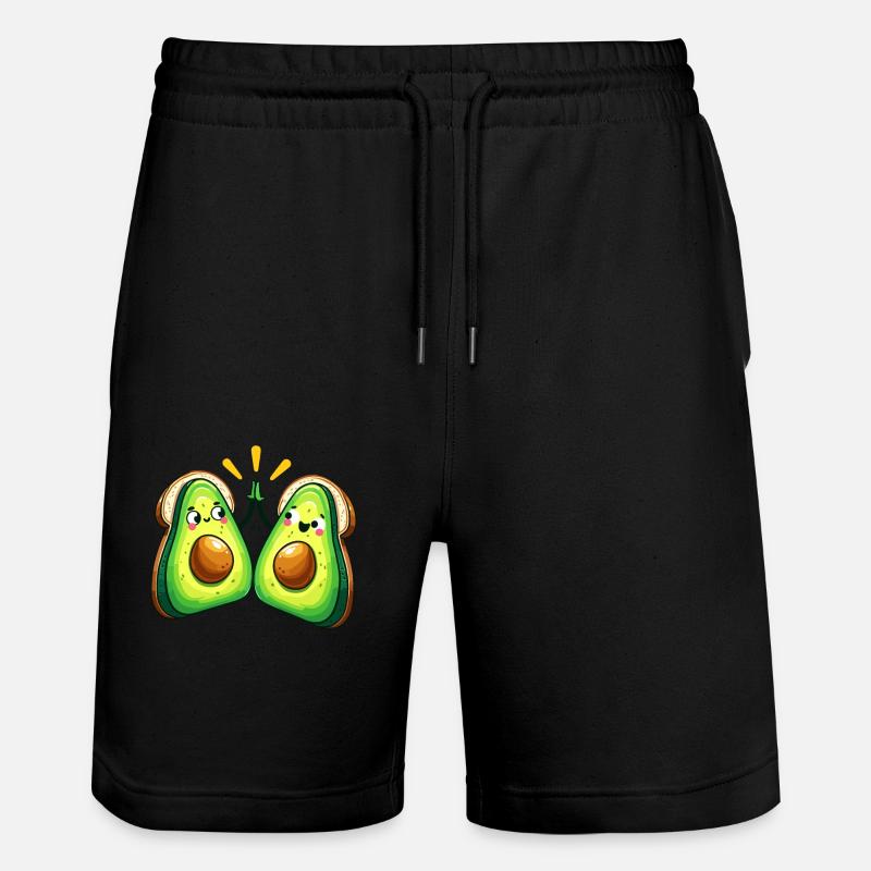 Joyeux amis de l’avocat célébrant - Short de jogging bio TRAINER Stanley/Stella unisexe - noir