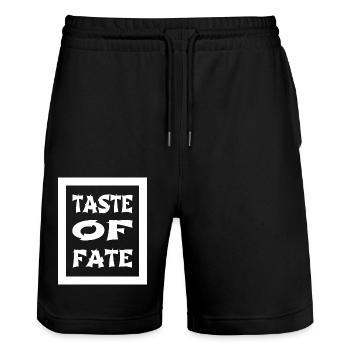 birthday present present idea culinary creations - Stanley/Stella Unisex Bio Joggingshorts Trainer  - Schwarz - Vorne - Nik (191cm) & Marisol (170cm)