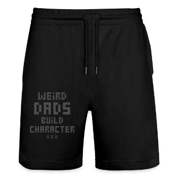 Seltsame Väter Bilden Charakter Lustig Vater - Stanley/Stella Unisex Bio Joggingshorts Trainer  - Schwarz - Vorne - Nik (191cm) & Marisol (170cm)