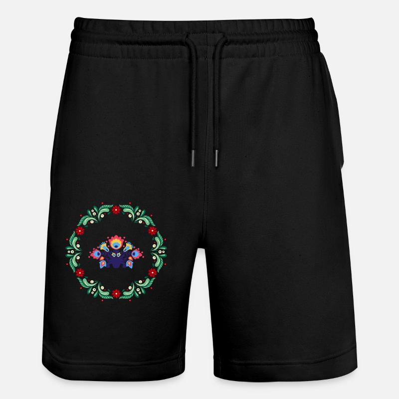 J’aime le folk - Short de jogging bio TRAINER Stanley/Stella unisexe - noir