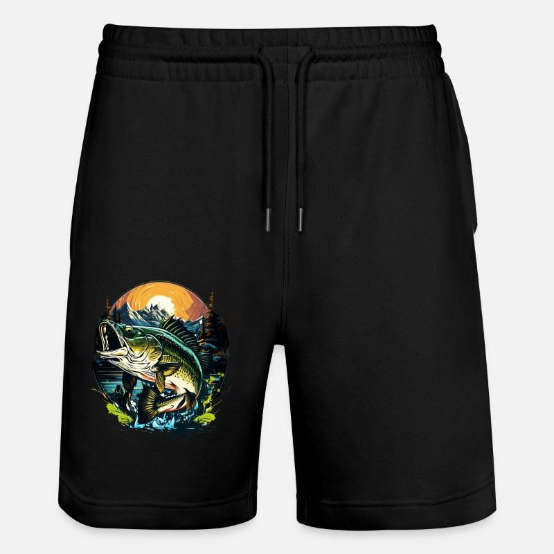 Poisson bar - Short de jogging bio TRAINER Stanley/Stella unisexe - noir