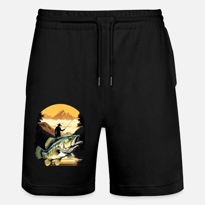 l’achigan - Short de jogging bio TRAINER Stanley/Stella unisexe - noir