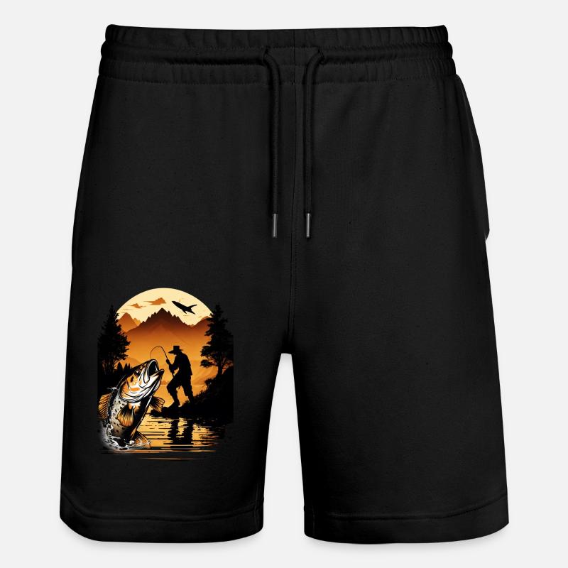 Poisson bar - Short de jogging bio TRAINER Stanley/Stella unisexe - noir