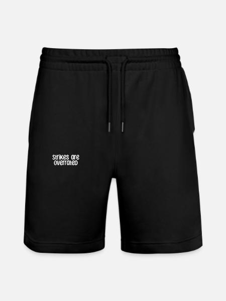 Bowling - Strikes are overrated - Stanley/Stella Trainer Unisex Organic Jogging Shorts - black