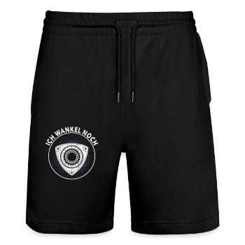 Wankel engine revolutions car freak car mechanic - Stanley/Stella Trainer Unisex Organic Jogging Shorts - black - Front - Nik (191cm) & Marisol (170cm)
