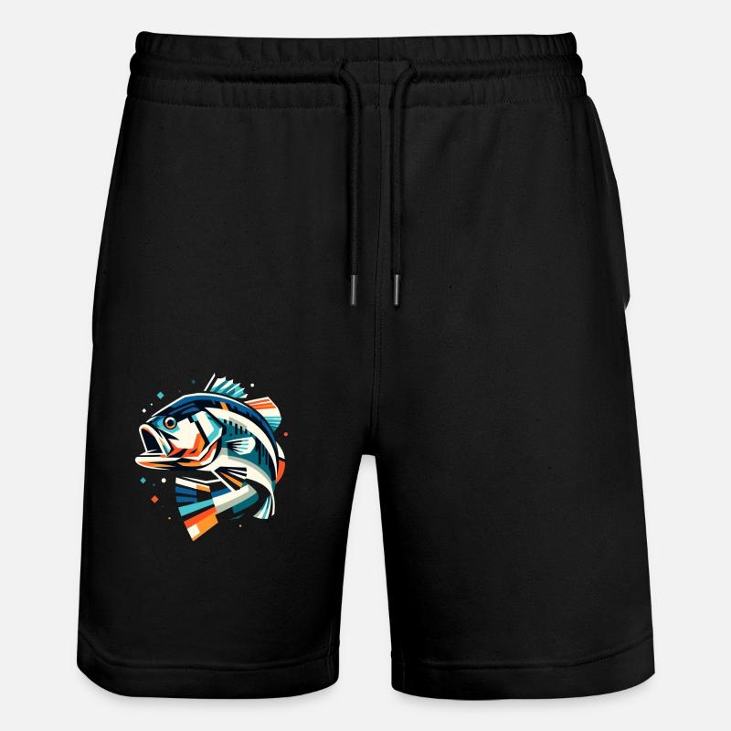 Poisson bar - Short de jogging bio TRAINER Stanley/Stella unisexe - noir