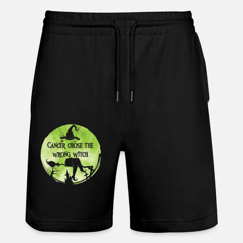 Krebshexe Linde Lymphom-bewusstsein - Stanley/Stella Unisex Bio Joggingshorts Trainer  - Schwarz