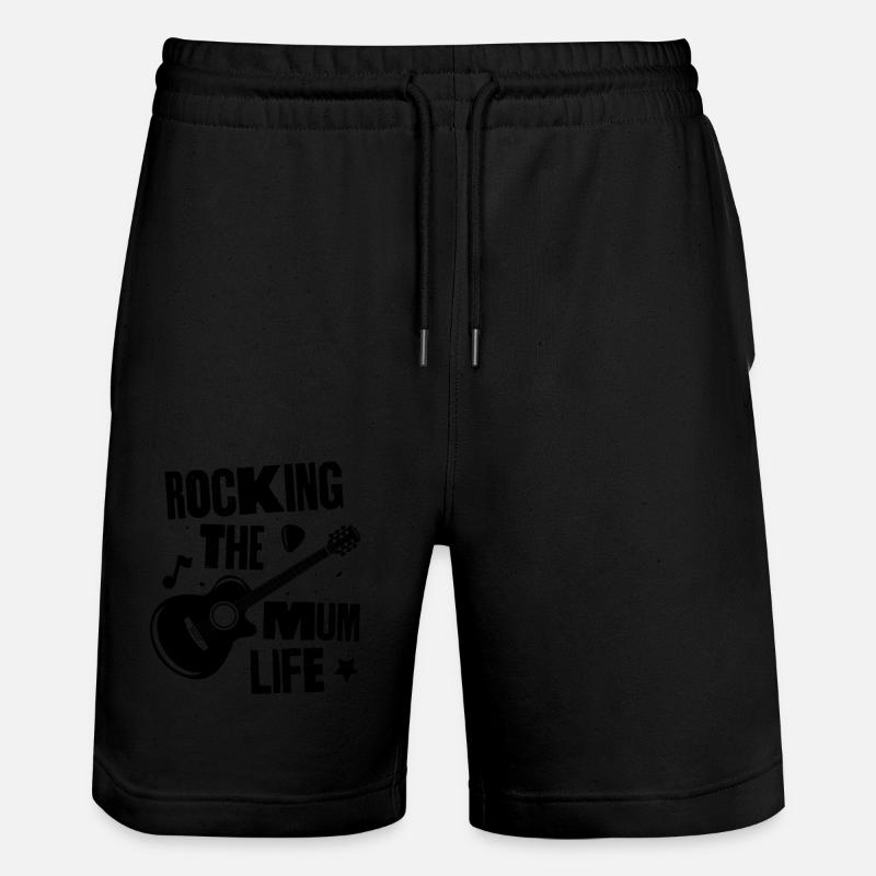 Das Mama-Leben rocken - Stanley/Stella Unisex Bio Joggingshorts Trainer  - Schwarz