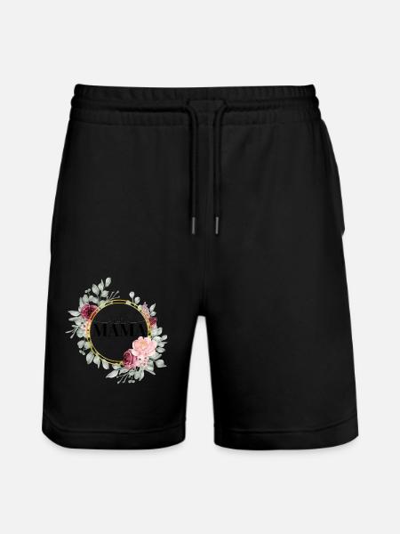 Beste Mama - Stanley/Stella Unisex Bio Joggingshorts Trainer  - Schwarz