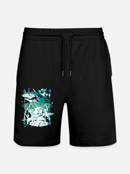 spiderworld - Stanley/Stella Unisex Bio Joggingshorts Trainer - Schwarz