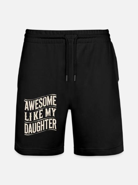 Génial comme ma fille - Short de jogging bio TRAINER Stanley/Stella unisexe - noir