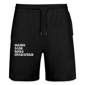Seltsame Väter Bilden Charakter Lustig Vater - Stanley/Stella Unisex Bio Joggingshorts Trainer  - Schwarz - Vorne - Nik (191cm) & Marisol (170cm)