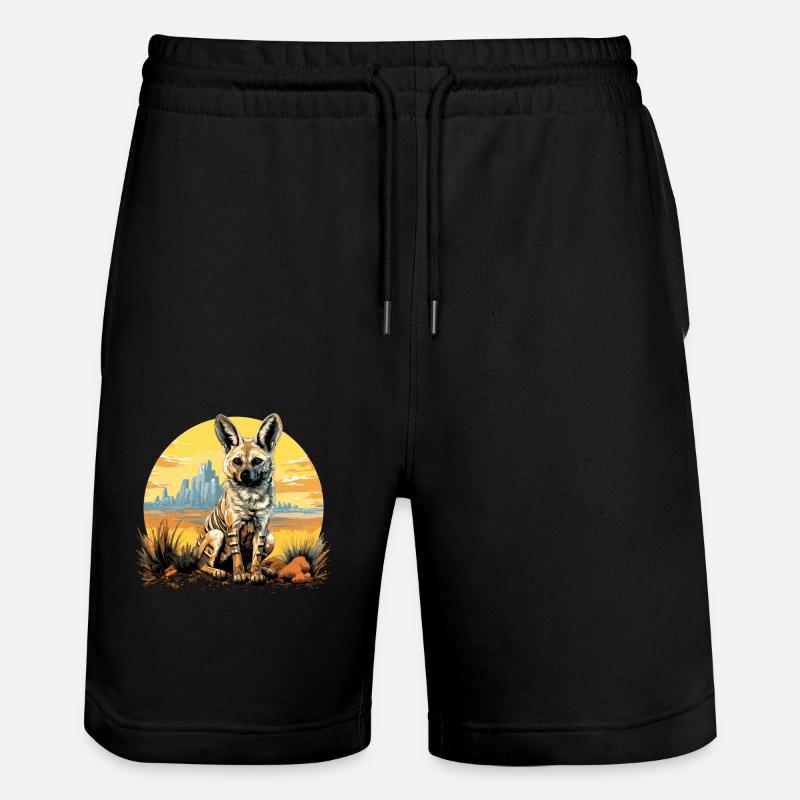 Loups d’Aardwolf - Short de jogging bio TRAINER Stanley/Stella unisexe - noir
