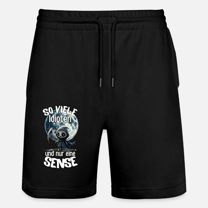 Sensenmann #lovely toons - Stanley/Stella Unisex Bio Joggingshorts Trainer  - Schwarz
