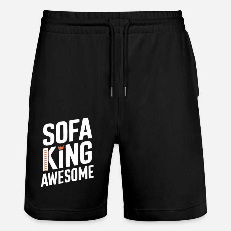 Canapé King Graphismes impressionnants - Short de jogging bio TRAINER Stanley/Stella unisexe - noir