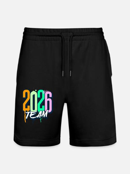 Équipe 2026 - Short de jogging bio TRAINER Stanley/Stella unisexe - noir