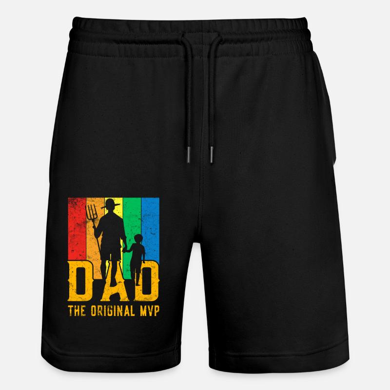 Papa das Original - Stanley/Stella Unisex Bio Joggingshorts Trainer  - Schwarz
