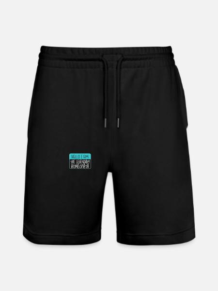 Legendary Homeopathic Herbal Naturopaths - Stanley/Stella Trainer Unisex Organic Jogging Shorts - black