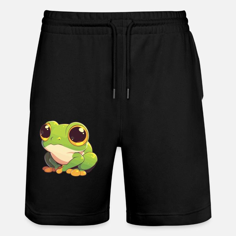 Tree Frog Baumfrösche Baumfrosch - Stanley/Stella Unisex Bio Joggingshorts Trainer  - Schwarz