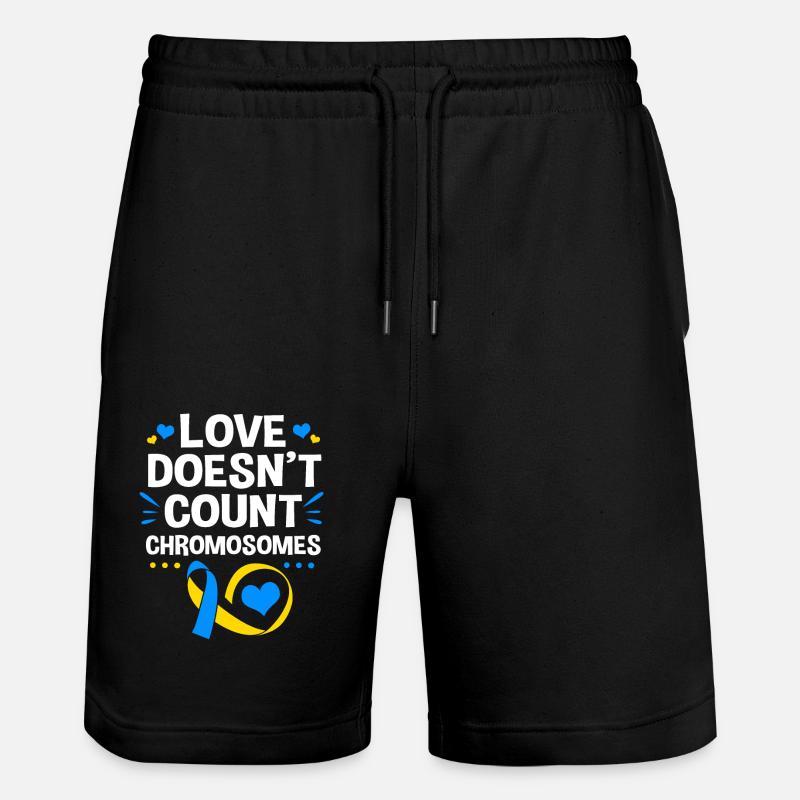 Trisomie 21 - Short de jogging bio TRAINER Stanley/Stella unisexe - noir