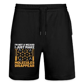Science Teacher School Teacher Biology Chemistry P - Stanley/Stella Trainer Unisex Organic Jogging Shorts - black - Front - Nik (191cm) & Marisol (170cm)