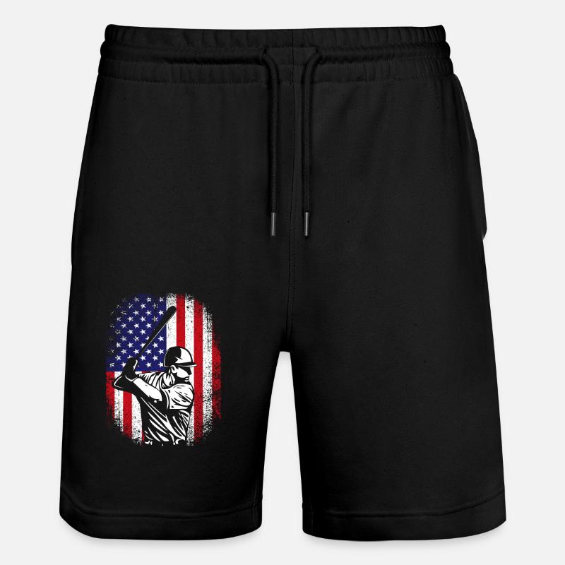 Baseball États-Unis - Short de jogging bio TRAINER Stanley/Stella unisexe - noir