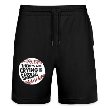 Base-ball - Short de jogging bio TRAINER Stanley/Stella unisexe - noir - Devant - Nik (191cm) & Marisol (170cm)